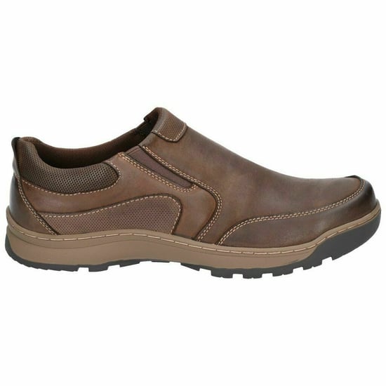 Hush Puppies Herren Jasper Slip On Lederschuhe (Braun) - Image 4
