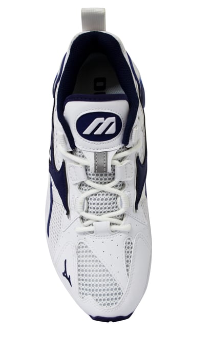 Mizuno Sport Style Wave Rider 1 White/Blue Trainers - Mens