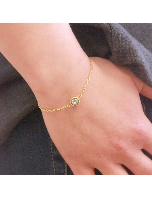 Geburtsstein-Armband - Gold und Kristall - Image 2
