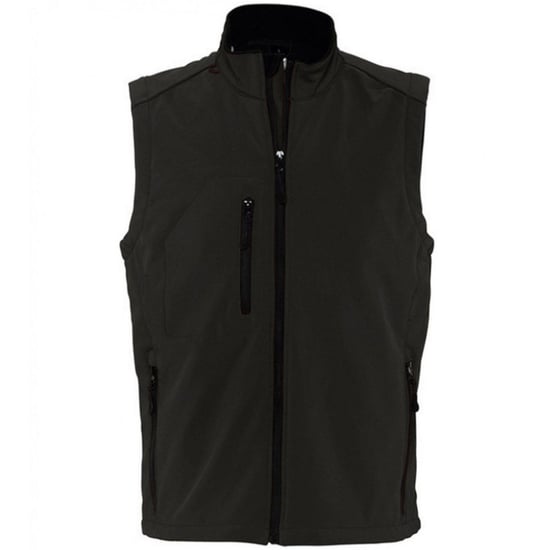 SOLS Herren Rallye Soft Shell Bodywarmer Jacke (Schwarz) - Image 1