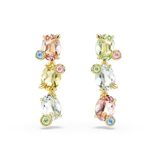 Swarovski 'Gema' Damen Ohrhänger aus vergoldetem Metall - Gold 5714815 - Image 2