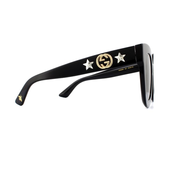 Gucci Sonnenbrille GG0208S 001 Schwarz Grau Gradient - Image 4