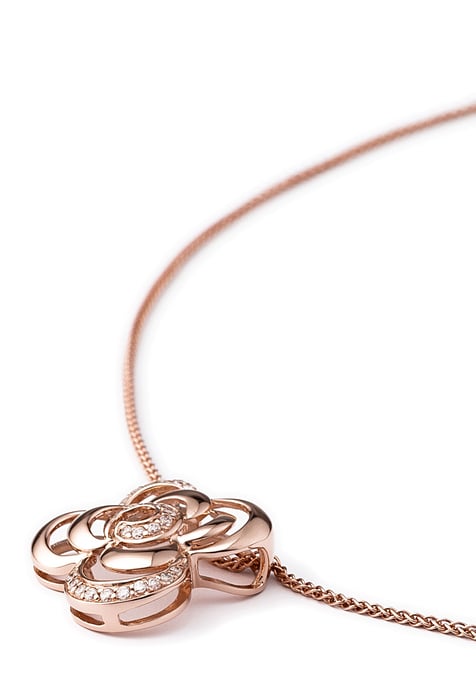Orphelia Women's 925 Sterling Silver Chain with Pendant - Rose ZH-4864/1