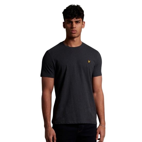 Lyle & Scott T-Shirt mit Logo auf der Brust, Anthrazit meliert - Image 3