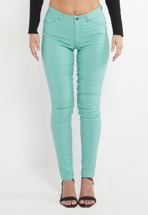 MYT Damen Skinny Super Stretch Chinos Mintgrün - Image 4