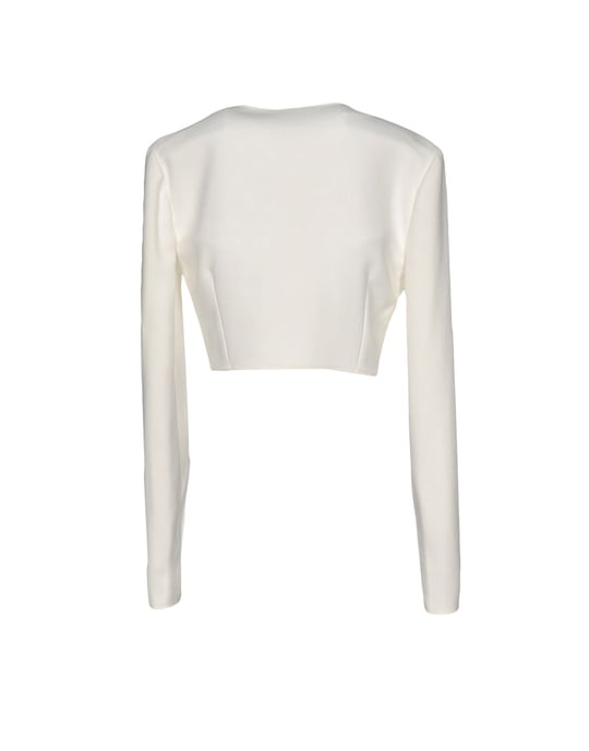 Elisabetta Franchi Ivory Cropped Jacket