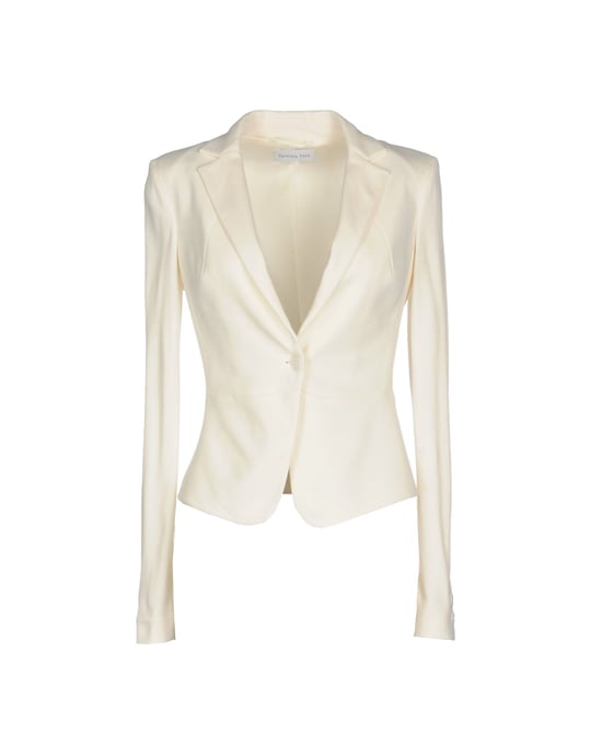 Patrizia Pepe Ivory Single Breasted Blazer