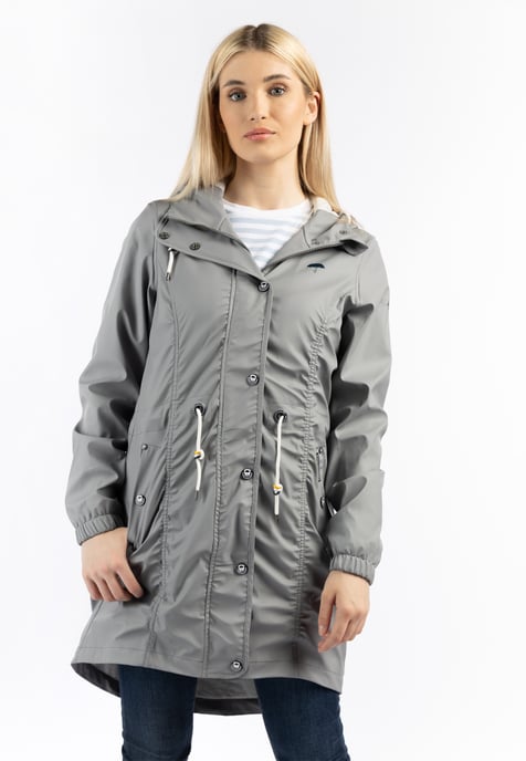 Schmuddelwedda Regenmantel Damen GRAU-280 - Image 3