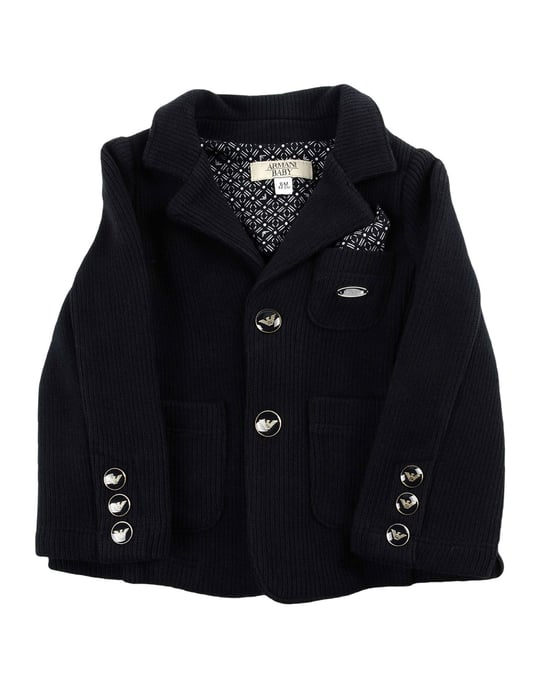 SUITS AND JACKETS Armani Junior Dark blue Boy Cotton