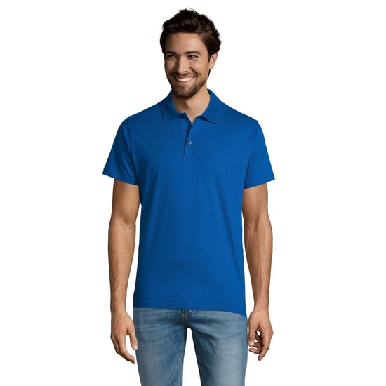 SOLS Herren Prescott Jersey Kurzarm-Poloshirt (Königsblau) - Image 4