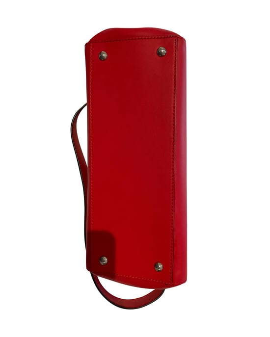 Fendi Dotcom Schultertasche aus rotem Leder - Image 4