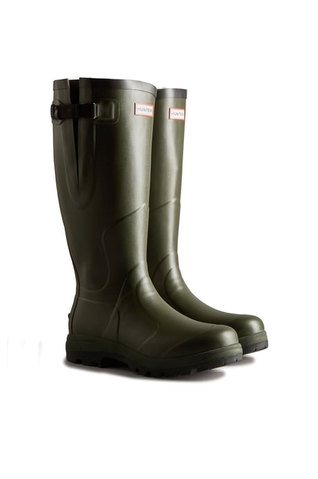 Hunter Balmoral Adjustable Classic Gummistiefel In Dunkeloliv - Image 2