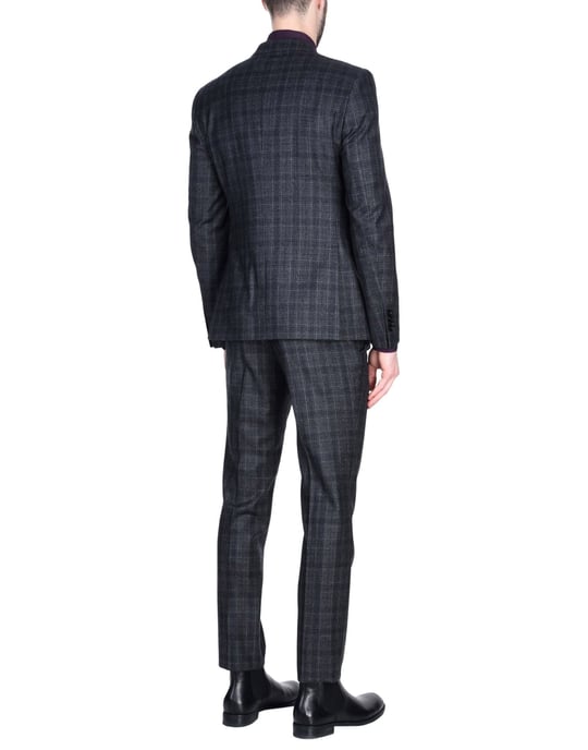Tagliatore Steel Grey Virgin Wool Single Breasted Suit