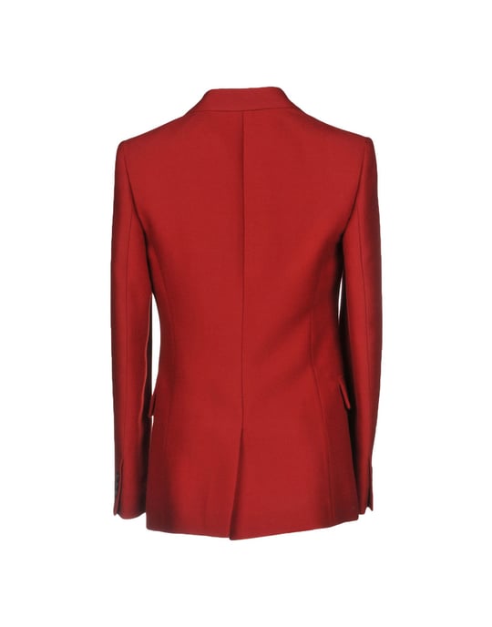 Jil Sander Red Virgin Wool Single Breasted Blazer