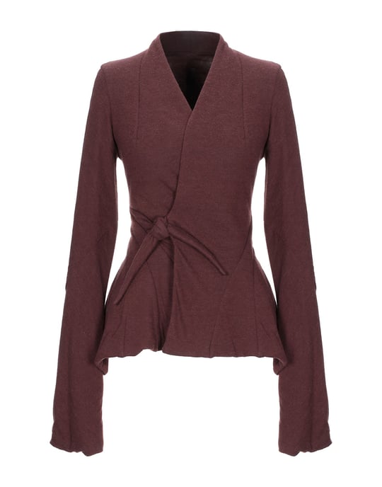 Rick Owens Lilies Maroon Single Breasted Jacket