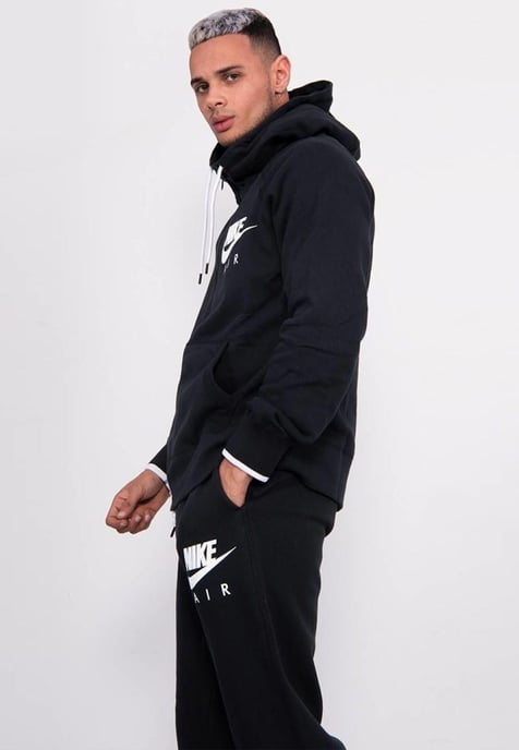 Nike Air Herren Zip Up Trainingsanzug in Schwarz - Image 3