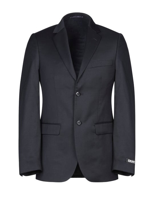 DKNY Dark Blue Wool Single Breasted Jacket