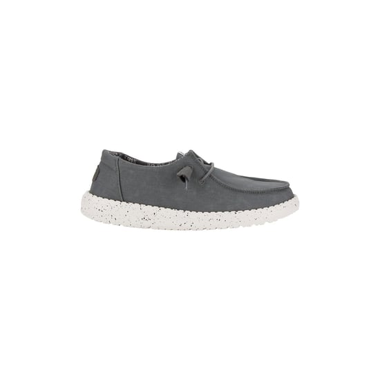 HEYDUDE Wendy Canvas 100% Baumwolle Damen Dunkelgrau Loafers - Image 6