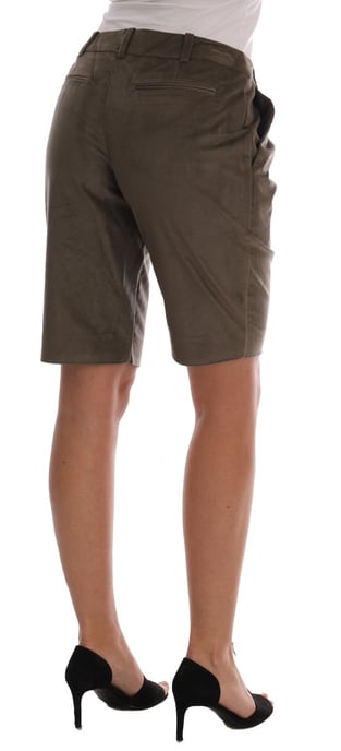 Ermanno Scervino Braune Samt-Bermuda-Shorts - Image 3