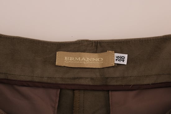 Ermanno Scervino Braune Samt-Bermuda-Shorts - Image 5