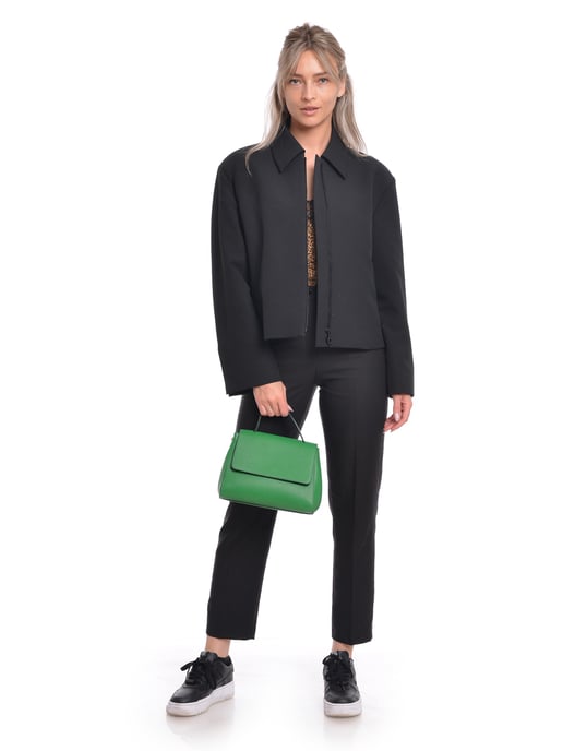 Luisa Vannini SS22 LV 1783T Vert Cuir de vachette Sac - Image 5