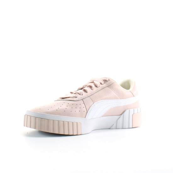Puma Cali Pink Leather Womens Lace Up Trainers 369155 11
