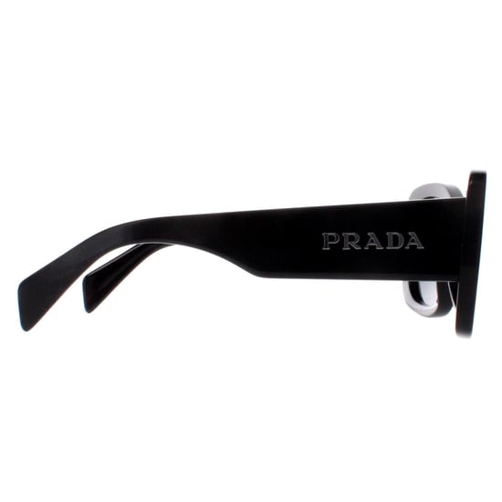 Prada Oval Womens Black Dark Grey PRA08S