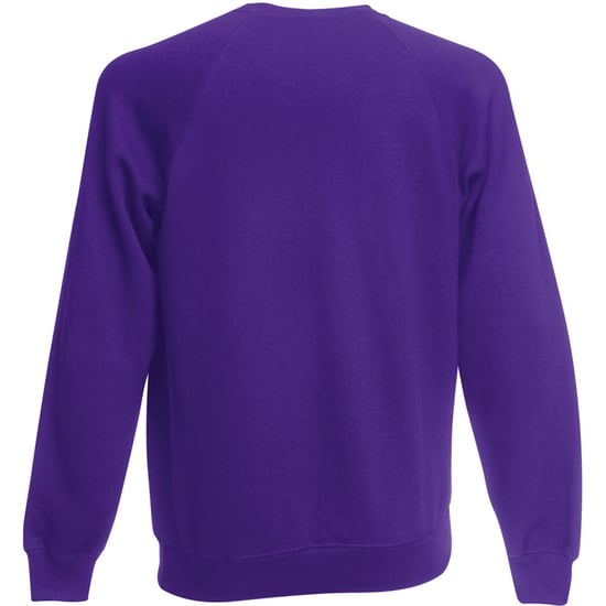 Fruit Of The Loom Herren Raglan-Ärmel Belcoro® Sweatshirt (lila) - Image 2