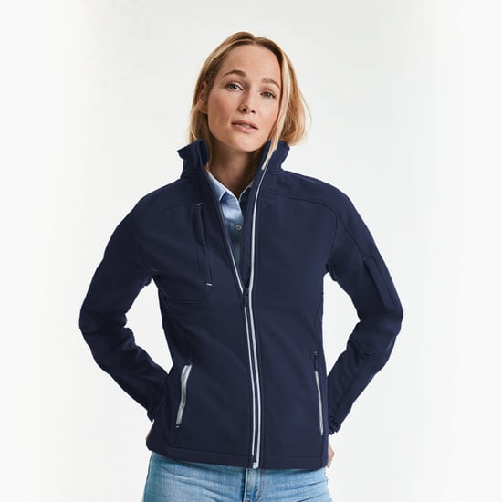 Russell - BIONIC Softshelljacke - Damen (Marineblau) - Image 2
