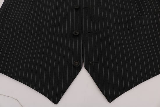 Dolce & Gabbana Graue Stretch-Weste aus Wolle - Image 5