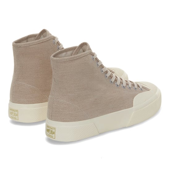 Superga - Herren/Damen Unisex High Tops "2433 Csv Salt Pepper" (Hellgelb/Naturweiß) - Image 2