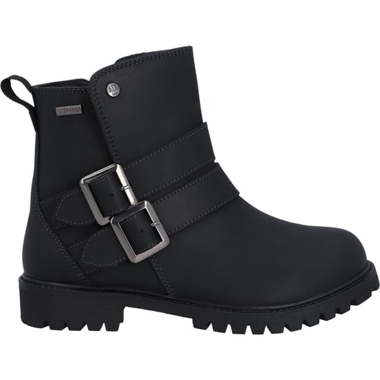 Hunter Ness Leder Damen Schwarz Stiefel - Image 6