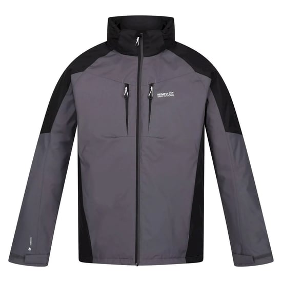 Regatta Mens Calderdale Waterproof Jacket (Dark Grey/Black)