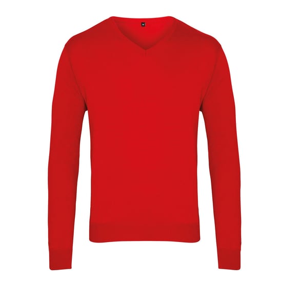 Premier - Sweatshirt V-Ausschnitt für Herren (Rot) - Image 1