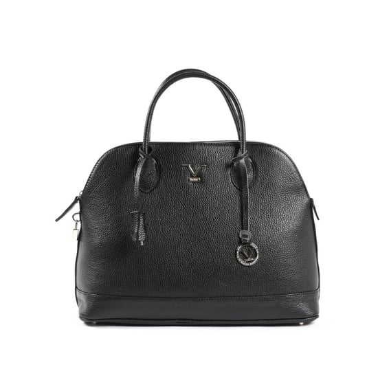 V Italia Damen Handtasche Schwarz BC10880 Dollaro Nero - Image 1