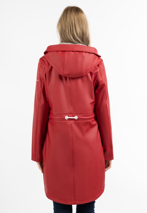 Dreimaster Regenmantel Damen Rot - Image 4