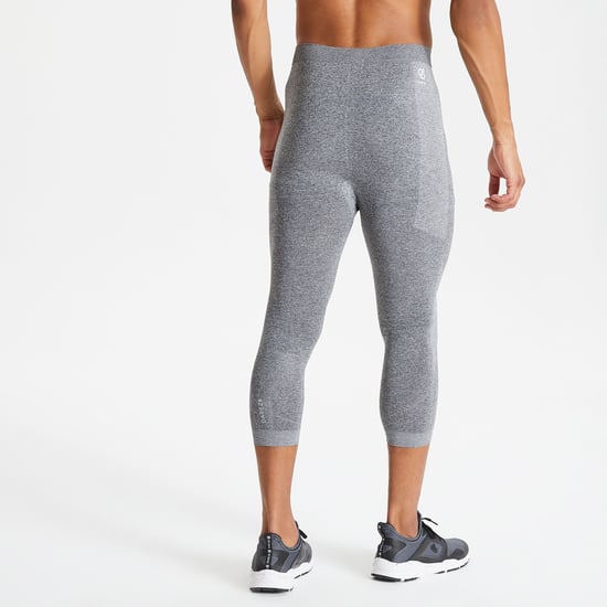 Dare 2B Mens In The Zone 3/4 Base Layer Leggings (Charcoal Grey Marl)
