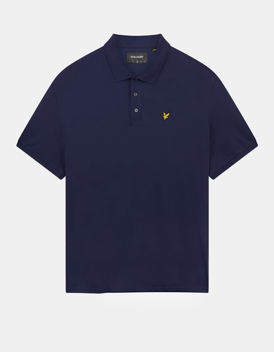 Lyle & Scott Schlichtes Poloshirt in Marineblau - Image 5