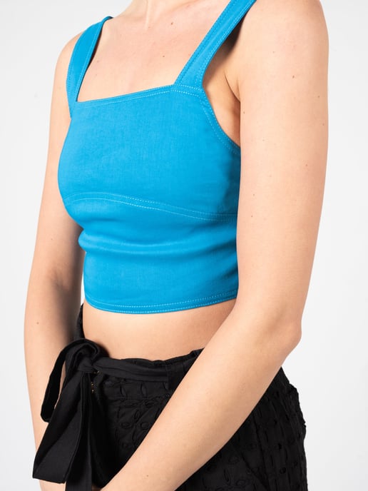 Pinko Top Rottofreno Damen blau - Image 5