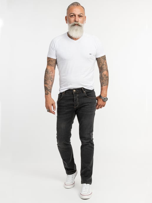 Lorenzo Loren Jeans Straight Leg Dunkelgrau - Image 4