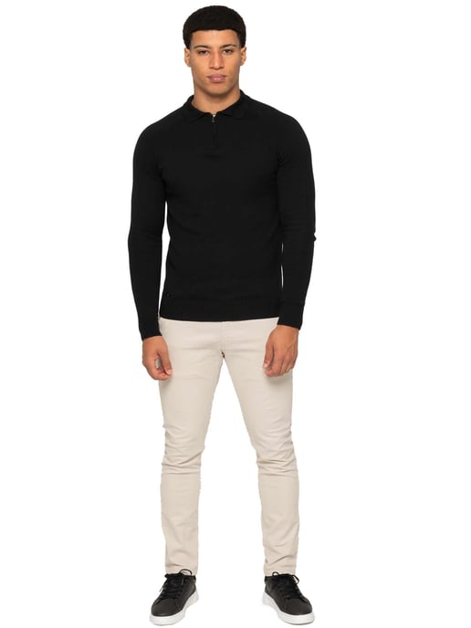 Enzo Milano | Herren Polo-Pullover mit halbem Reißverschluss - Image 5