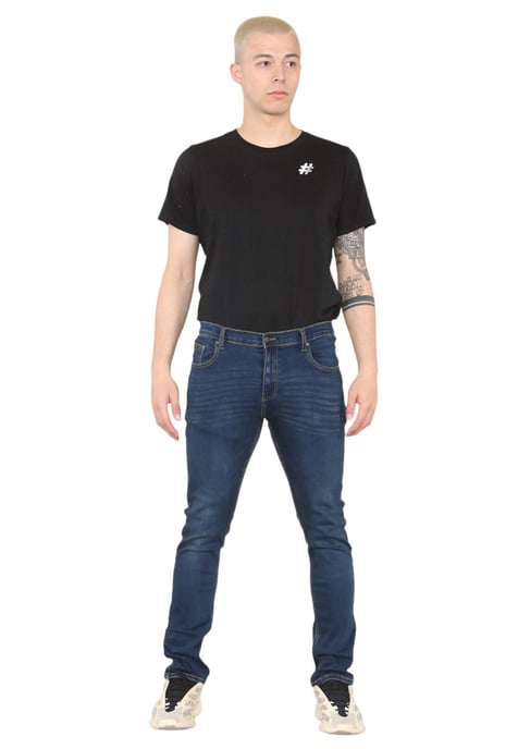 MYT Herren Skinny Fit Jeans Stretch Denim in Dunkelblau - Image 6