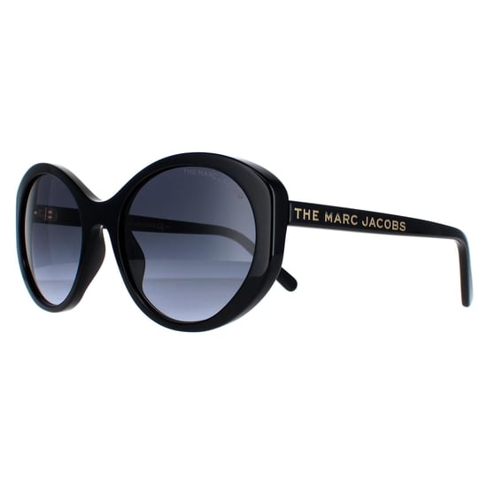Marc Jacobs Oval Womens Black Dark Grey Gradient 520/S
