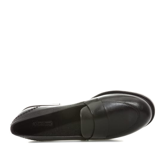 Women's Kickers Lach Loafer Shoes in Black