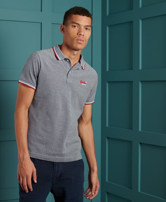 SUPERDRY Organic Cotton Classic Poolside Pique Polo Shirt