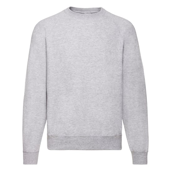 Fruit Of The Loom Herren Raglan-Ärmel Belcoro® Sweatshirt (Heather Grey) - Image 2