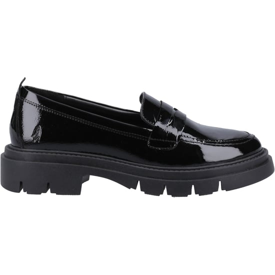 Hush Puppies Reece Leder Damen Schwarz Loafers - Image 4