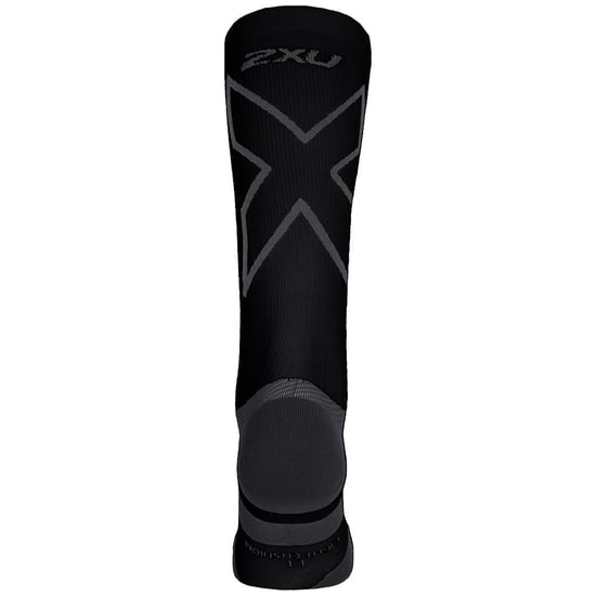 2XU Light Cushion Full Herren Schwarz/Titanium Socken - Image 2