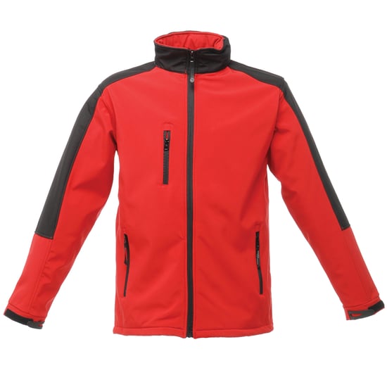 Regatta Herren Hydroforce Softshell-Jacke, wasserabweisend, atmungsaktiv (Rot/Schwarz) - Image 1