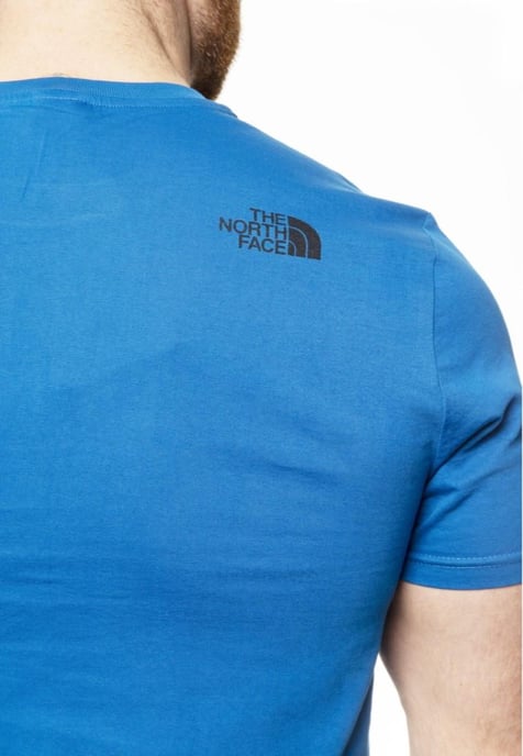 The North Face Mens SS einfache Kuppel T Shirt Bomber blau - Image 4